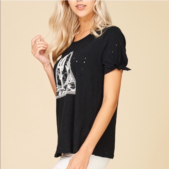 Distressed Desert Cactus Tee - Picture 4 of 6